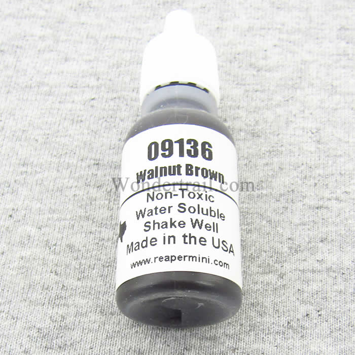 RPR09136 Walnut Brown Acrylic Reaper Master Series Hobby Paint .5oz Main Image