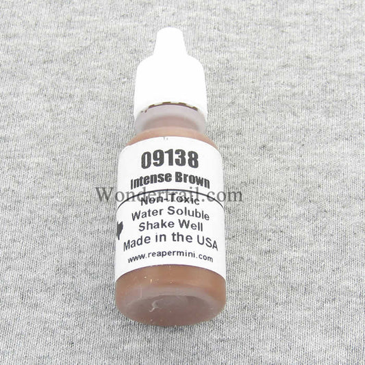 RPR09138 Intense Brown Acrylic Reaper Master Series Hobby Paint .5oz Main Image