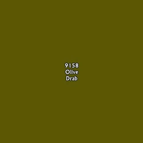 RPR09158 Olive Drab Acrylic Reaper Master Series Hobby Paint .5oz 2nd Image