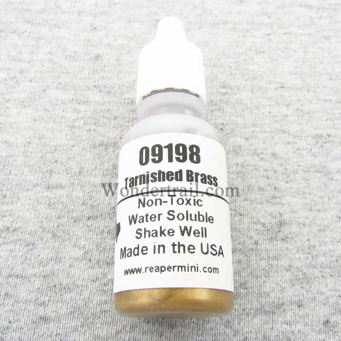 RPR09198 Tarnished Brass Acrylic Reaper Master Series Hobby Paint .5oz Main Image