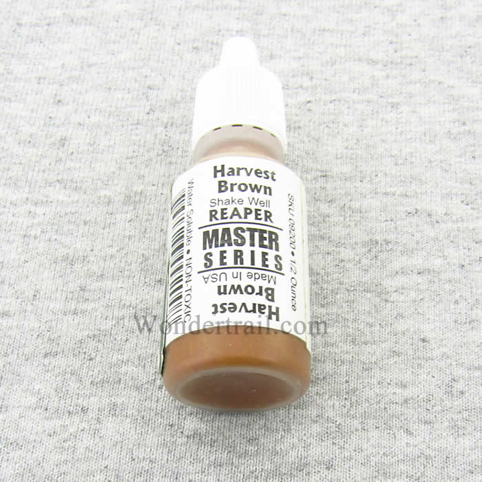 RPR09200 Harvest Brown Acrylic Reaper Master Series Hobby Paint .5oz Main Image