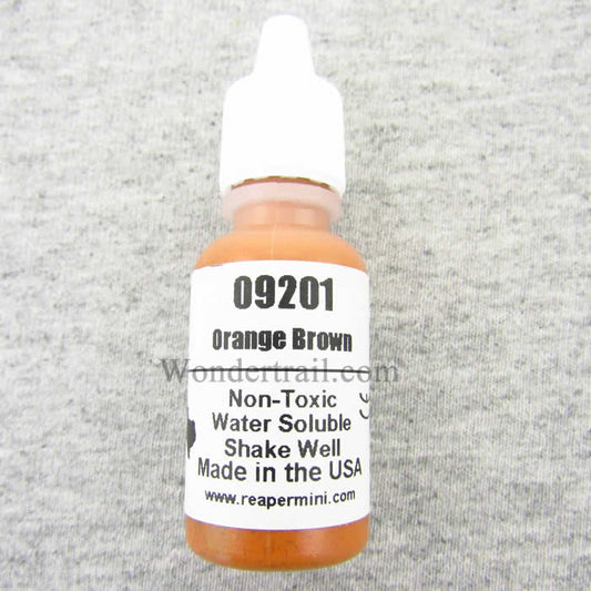 RPR09201 Orange Brown Acrylic Reaper Master Series Hobby Paint .5oz Main Image