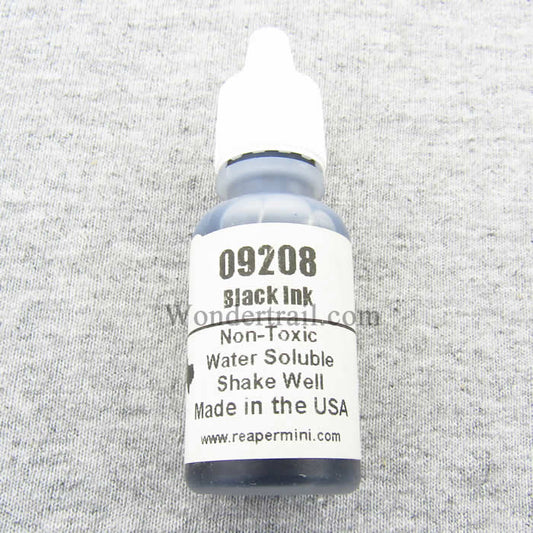 RPR09208 Black Ink Acrylic Reaper Master Series Hobby Paint .5oz Main Image