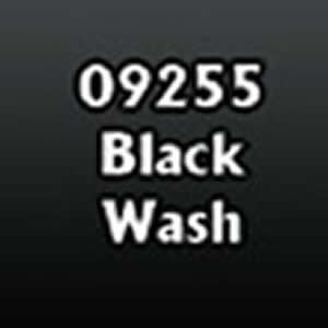 RPR09255 Black Wash Acrylic Reaper Master Series Hobby Paint .5oz 2nd Image