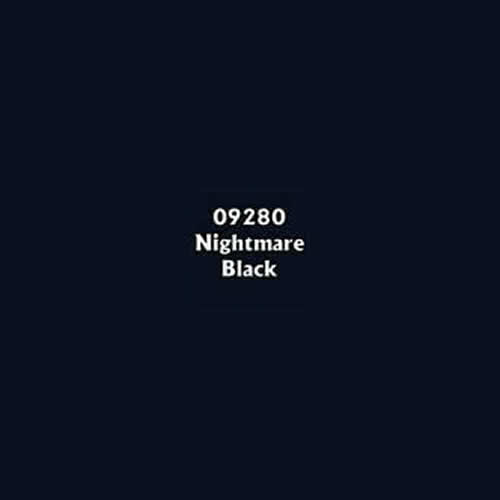 RPR09280 Nightmare Black Acrylic Reaper Master Series Hobby Paint .5oz 2nd Image