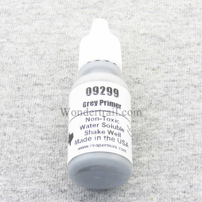 RPR09299 Grey Primer Acrylic Reaper Master Series Hobby Paint .5oz Main Image