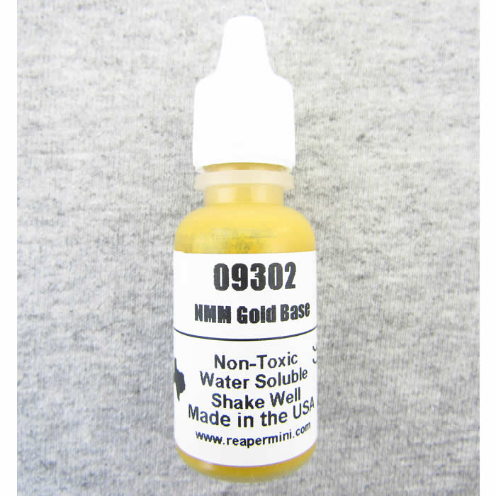 RPR09302 NMM Gold Base Acrylic Reaper Master Series Hobby Paint Main Image