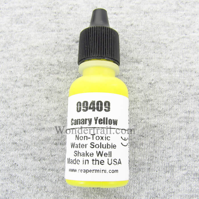 RPR09409 Canary Yellow Acrylic Reaper Master Series Hobby Paint .5oz Main Image