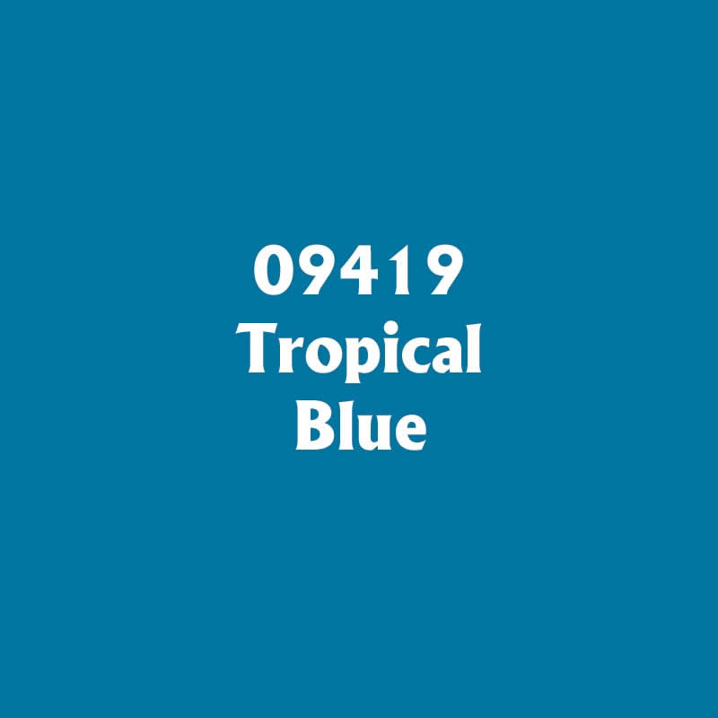 RPR09419 Tropical Blue Acrylic Reaper Master Series Hobby Paint .5oz 2nd Image