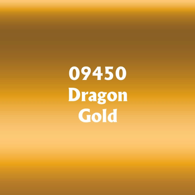 RPR09450 Dragon Gold Acrylic Reaper Master Series Hobby Paint .5oz 2nd Image