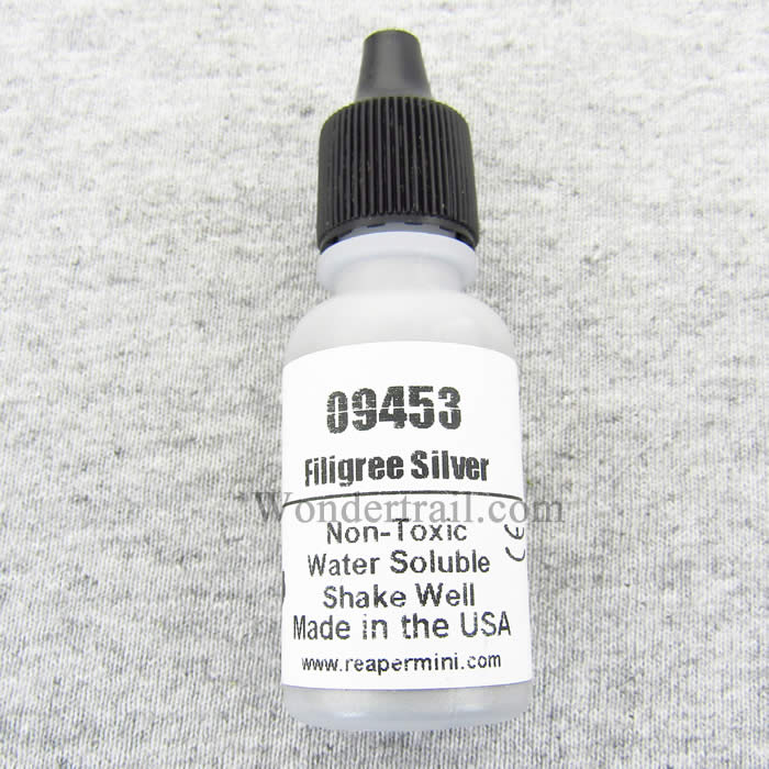 RPR09453 Flilgree Silver Acrylic Reaper Master Series Hobby Paint .5oz Main Image