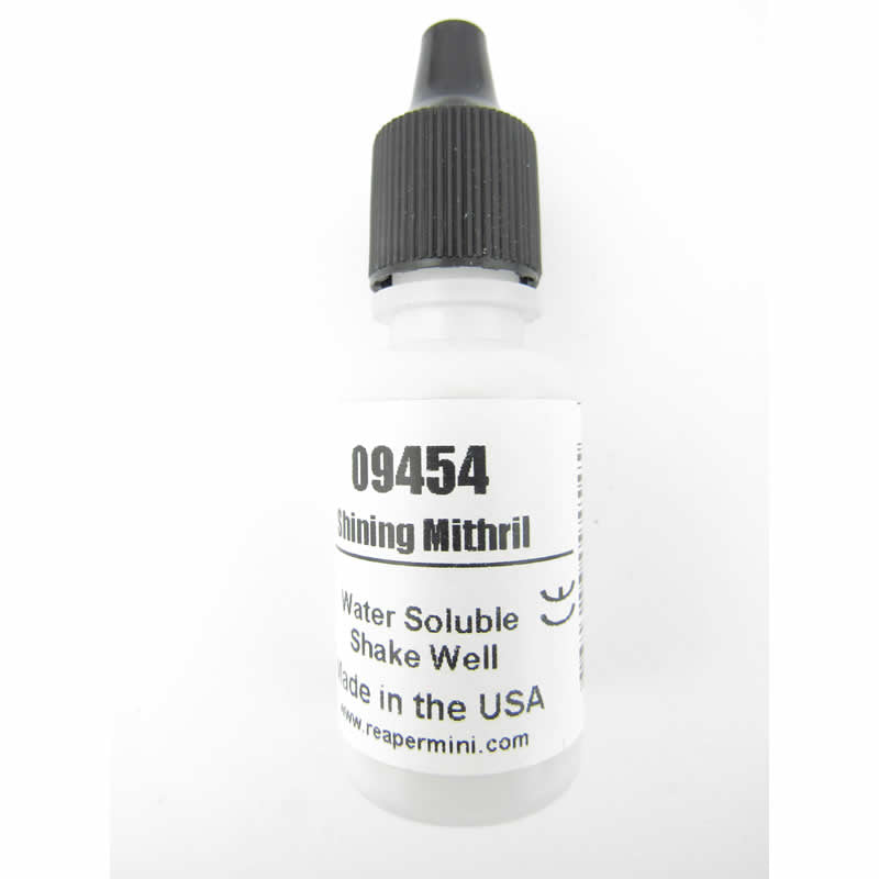 RPR09454 Shining Mithril Acrylic Master Series Hobby Paint .5oz Dropper Bottle Main Image