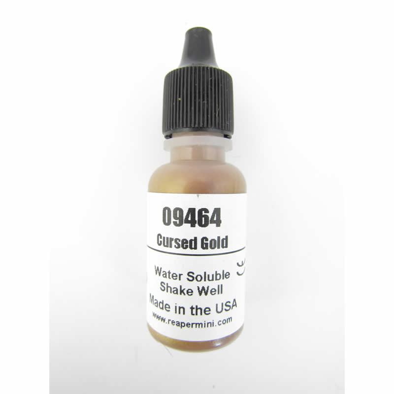 RPR09464 Cursed Gold Acrylic Master Series Hobby Paint .5oz Dropper Bottle Main Image