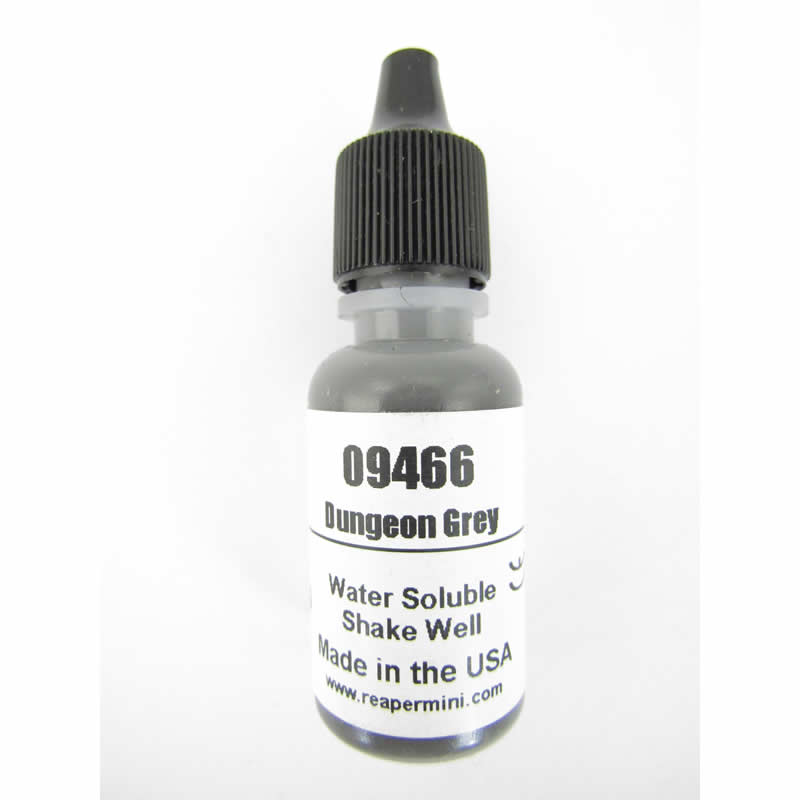 RPR09466 Dungeon Grey Acrylic Reaper Master Series Hobby Paint .5oz Dropper Main Image