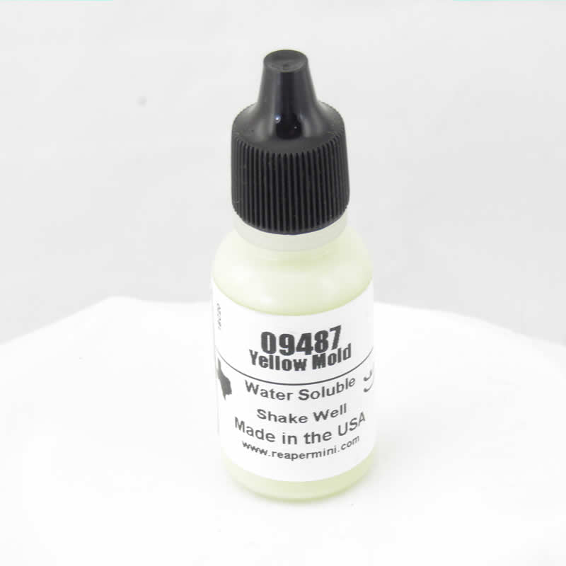 RPR09487 Yellow Mold Acrylic Reaper Master Series Hobby Paint .5oz Dropper Bottle Main Image