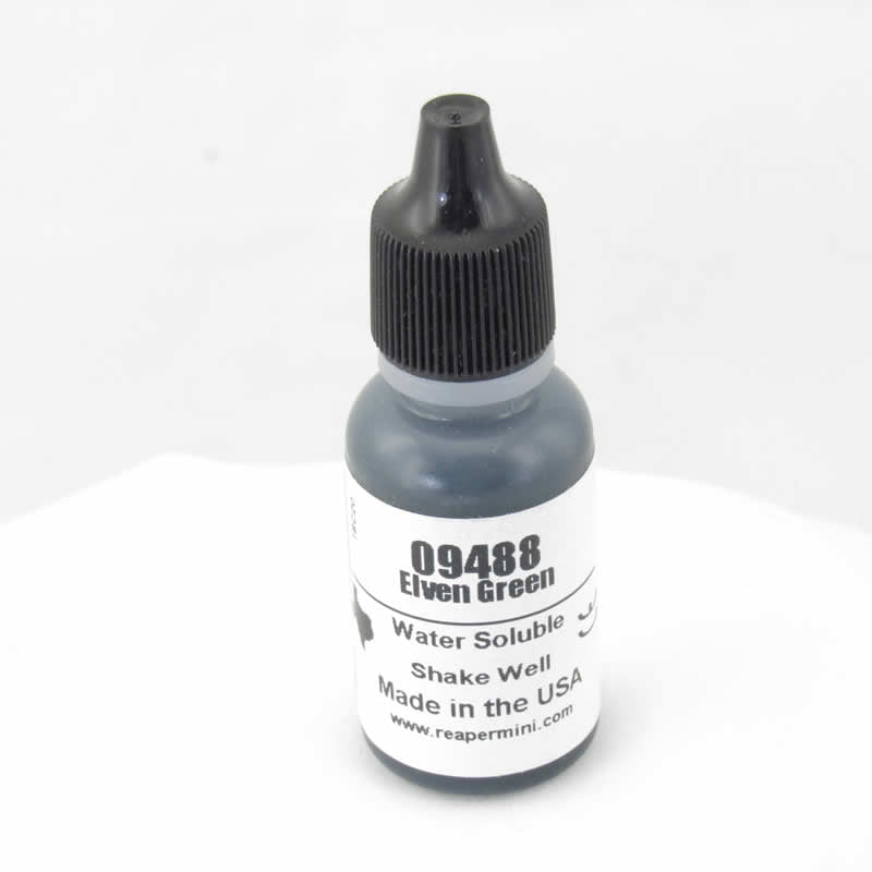 RPR09488 Elven Green Acrylic Reaper Master Series Hobby Paint .5oz Dropper Bottle Main Image