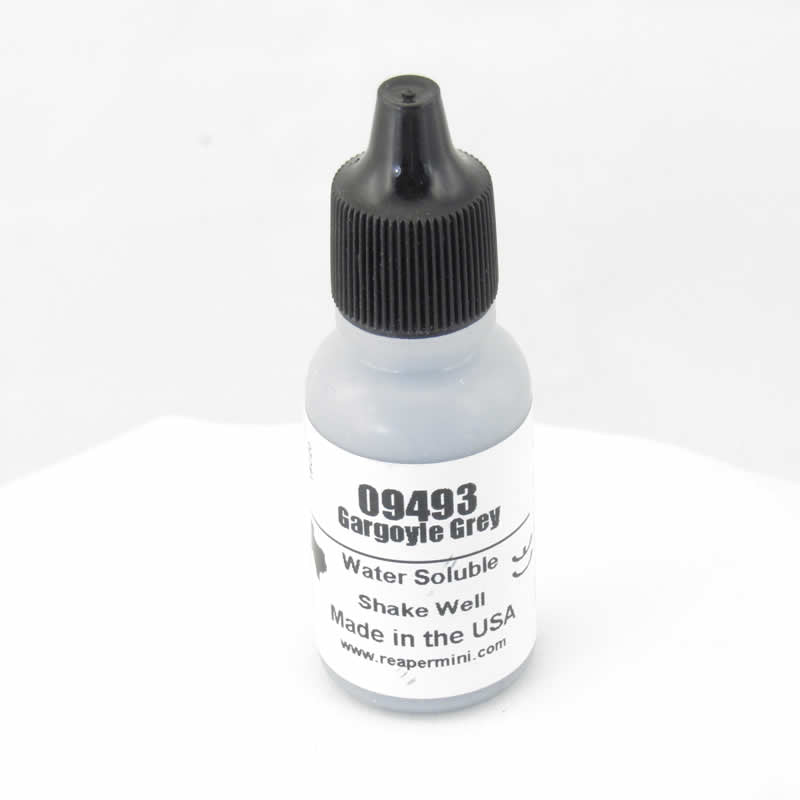 RPR09493 Gargoyle Grey Acrylic Reaper Master Series Hobby Paint .5oz Dropper Bottle Main Image