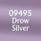 RPR09495 Drow Silver Acrylic Reaper Master Series Hobby Paint .5oz Dropper Bottle 2nd Image
