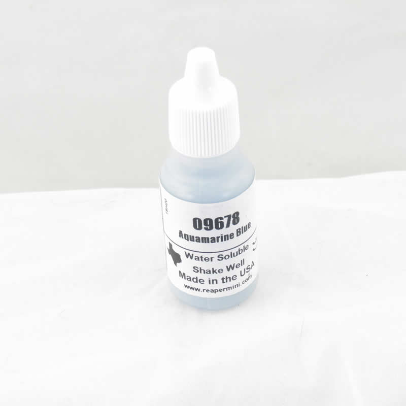 RPR09678 Aquamarine Blue Acrylic Reaper Master Series Hobby Paint .5oz Dropper Bottle Main Image