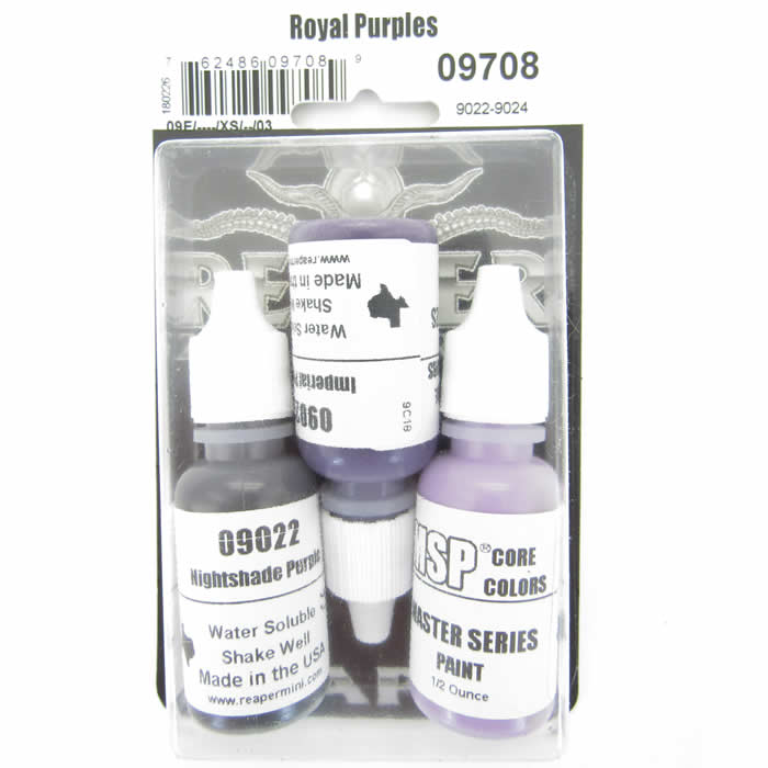 RPR09708 Royal Purple Colors Triad (09022-09024) Acrylic Hobby Paint Main Image
