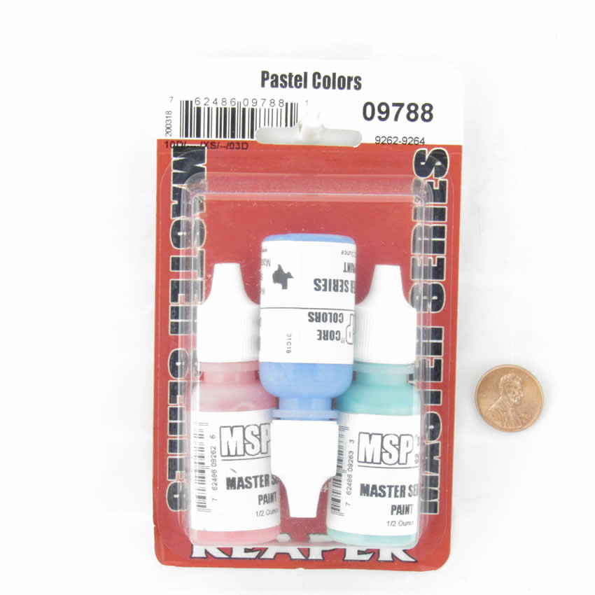 RPR09788 Pastel Colors Triad (09262-09264) Acrylic Hobby Paint Reaper Master Series Main Image