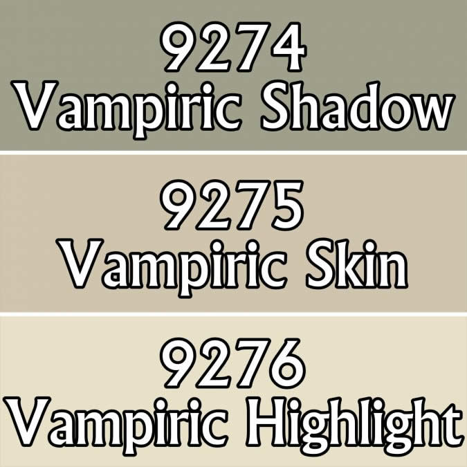 RPR09792 Vampiric Skintones Colors Triad (09274-09276) Acrylic Hobby Paint Master Series 2nd Image