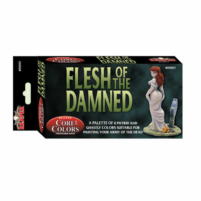 RPR09901 Flesh of the Damned Undead Skin Set Acrylic Master Series Hobby Paint Reaper Miniatures 3rd Image