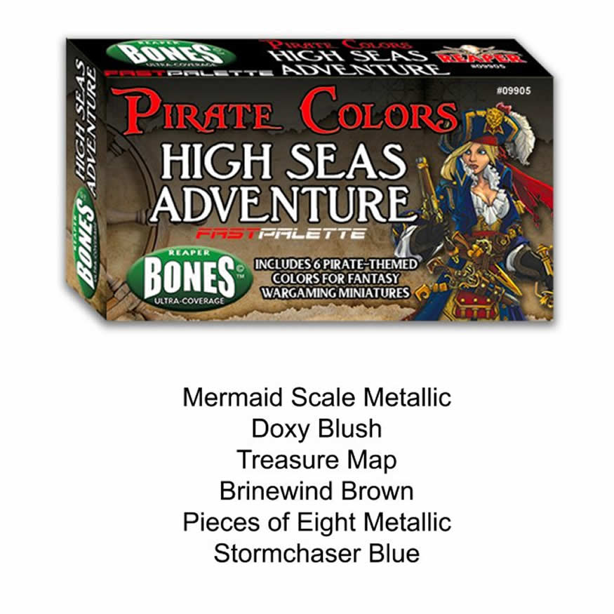 RPR09905 High Seas Adventure Set Acrylic Master Series Hobby Paint Reaper Miniatures 3rd Image