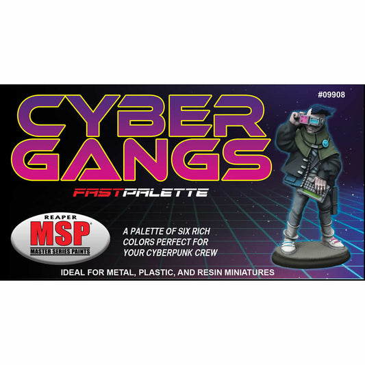 RPR09908 Cyber Gangs Set Fast Palette Acrylic Master Series Hobby Paint