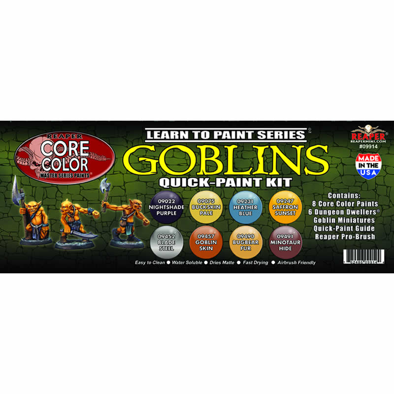 RPR09914 Goblins Quick Paint Kit Acrylic Master Series Hobby Paint 4th Image