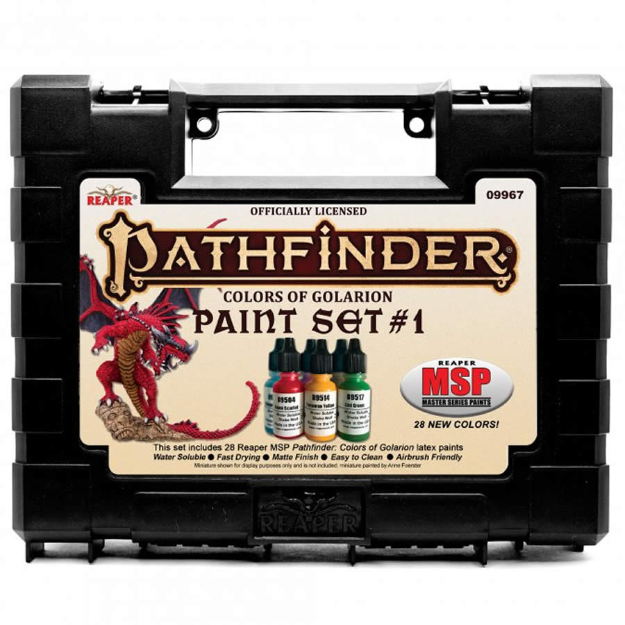 RPR09967 Pathfinder Colors of Golarion Paint Set  No 1 Acrylic Hobby Paint Main Image