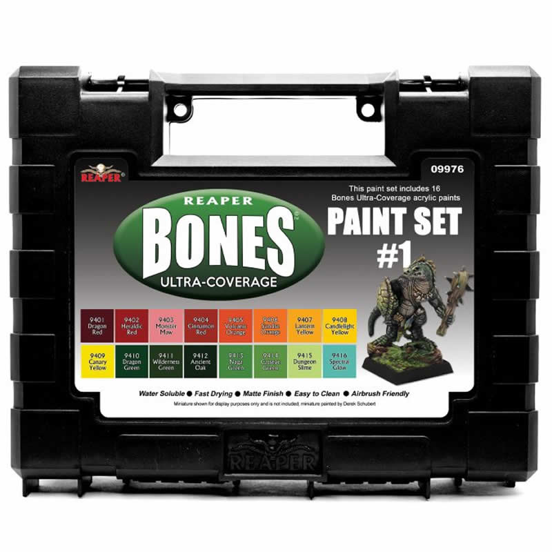 RPR09976 Master Series Bones Ultra Coverage Paint Set 1 Reaper Miniatures Main Image