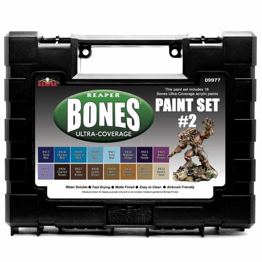 RPR09977 Master Series Bones Ultra-Coverage Acrylic Paint Set 2 Reaper Main Image