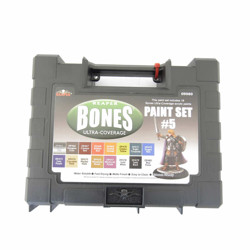 RPR09980 Master Series Bones Ultra-Coverage Acrylic Paint Set 5 Reaper 2nd Image