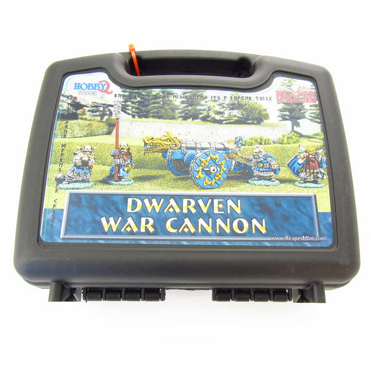 RPR10008 Dwarven War Cannon and Crew Boxed Set of 5 Miniatures Main Image