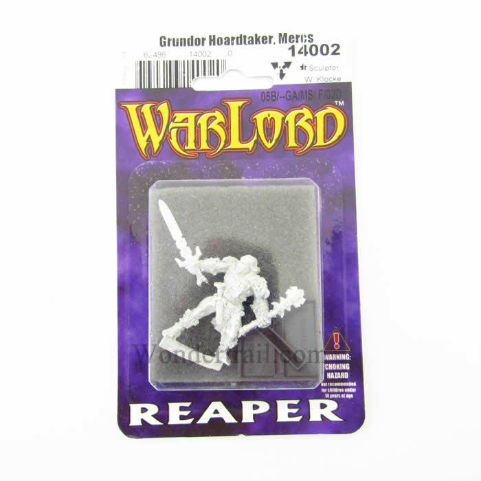 RPR14002 Grundor Hoardtaker Mercenaries Sergeant Miniature 2nd Image