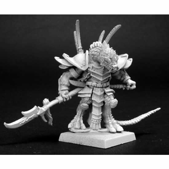 RPR14092 Reptus Warlord Khong Miniature 25mm Heroic Scale Warlord Main Image