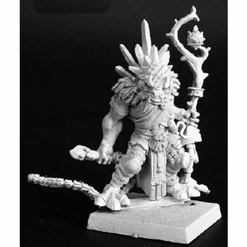 RPR14096 Tkay Reptus Cleric Miniature 25mm Heroic Scale Warlord Main Image