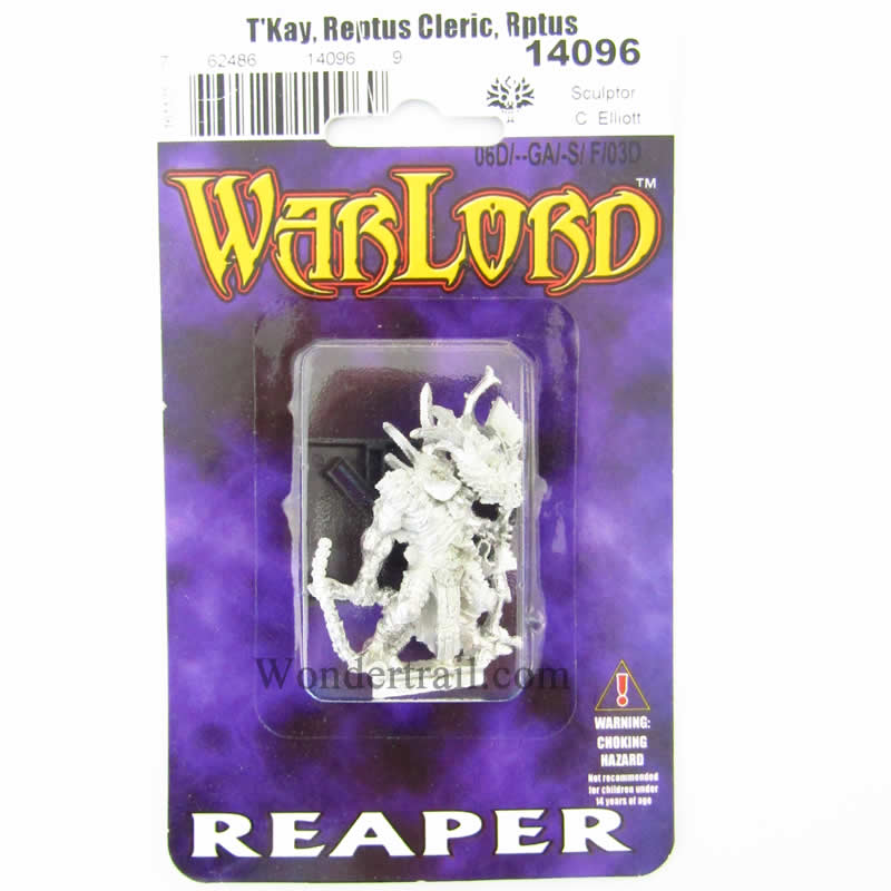 RPR14096 Tkay Reptus Cleric Miniature 25mm Heroic Scale Warlord 2nd Image