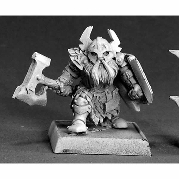 RPR14173 Gargram Dwarf Sergeant Miniature 25mm Heroic Scale Warlord Main Image