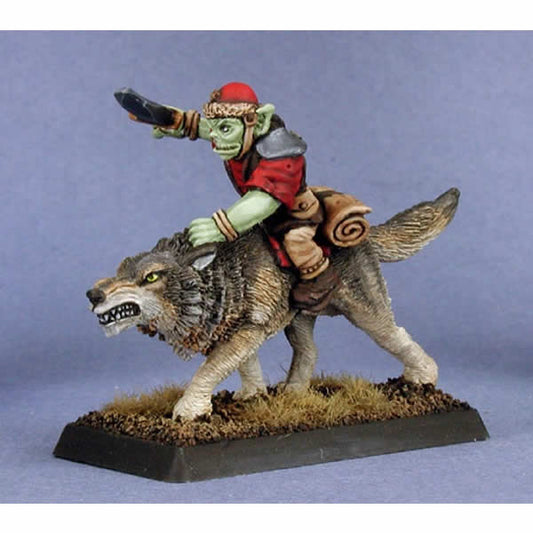 RPR14189 Goblin Beast Rider Reven Adept Miniature 25mm Heroic Scale Main Image