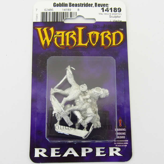 RPR14189 Goblin Beast Rider Reven Adept Miniature 25mm Heroic Scale 2nd Image