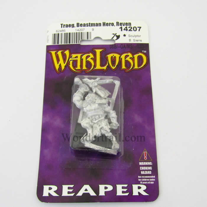 RPR14207 Traeg Reven Hero Miniature 25mm Heroic Scale Warlord 2nd Image