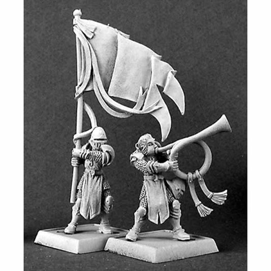 RPR14300 Standard And Musician Crusaders Miniature 25mm Heroic Scale Main Image