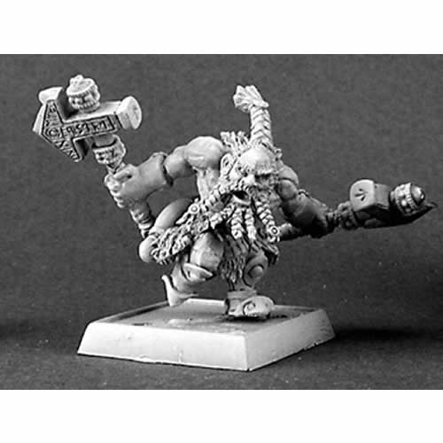 RPR14303 Logan Dwarf Warlord Miniature 25mm Heroic Scale Warlord Main Image