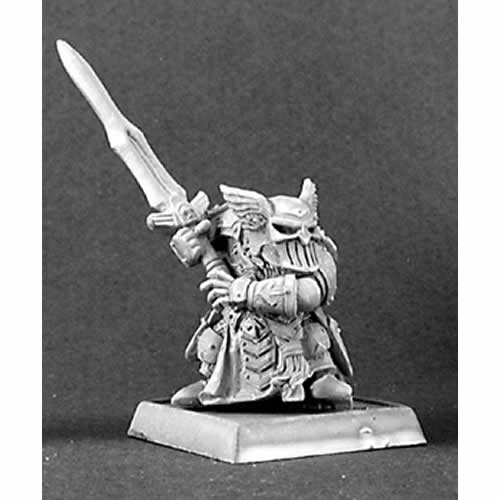 RPR14304 Logrim Dwarf Captain Miniature 25mm Heroic Scale Warlord 3rd Image