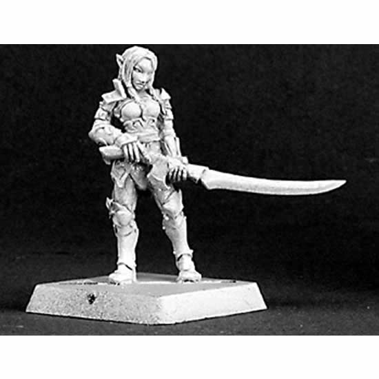 RPR14323 Flara Vale Swordsman Elf Grunt Miniature 25mm Heroic Scale 3rd Image