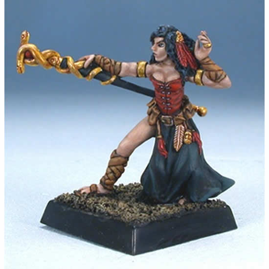 RPR14330 Gars Necka Mercenaries Sorceress Miniature 25mm Heroic Scale Main Image