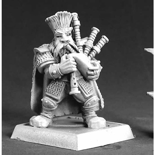 RPR14534 Dwarf Musician Miniature 25mm Heroic Scale Warlord Main Image