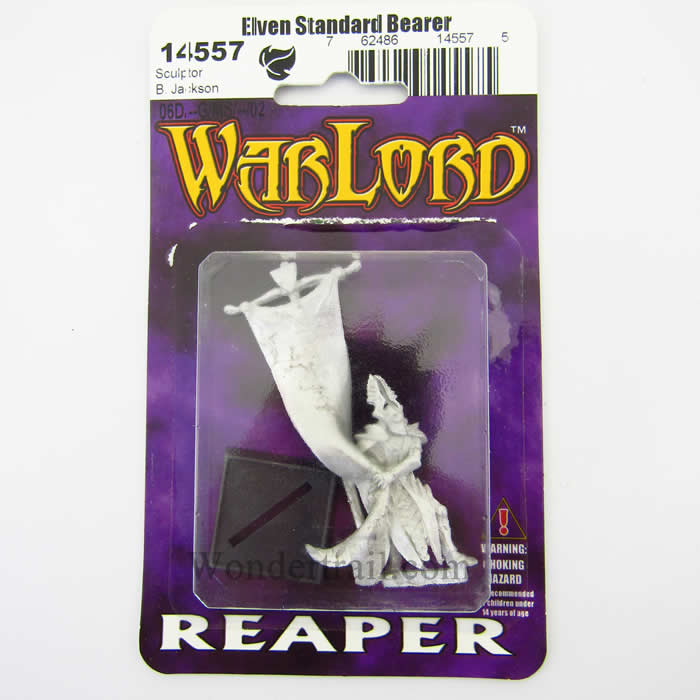 RPR14557 Elven Standard Bearer Miniature 25mm Heroic Scale Warlord 2nd Image